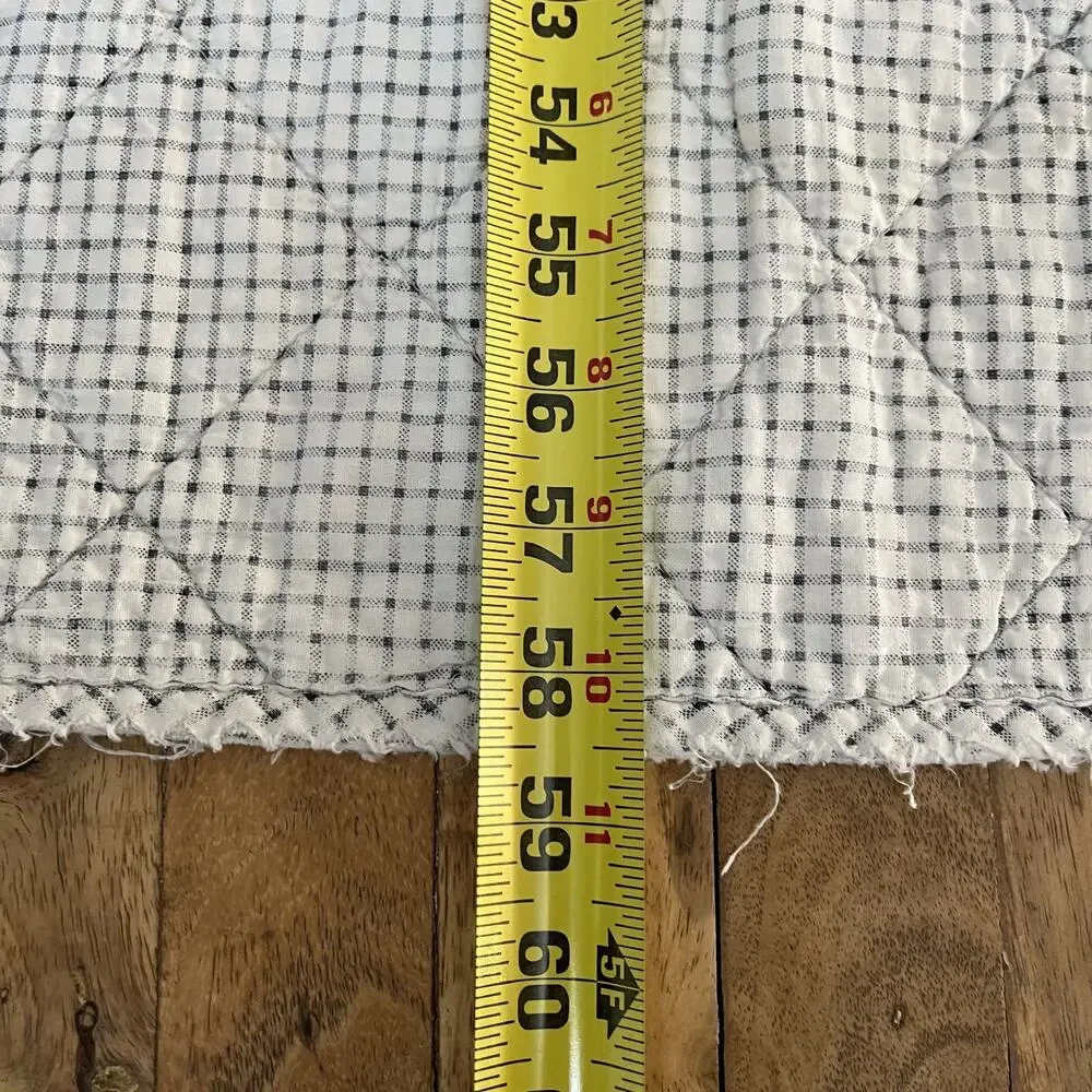 Tommy Hilfiger White Striped Cotton Quilt Blanket 58